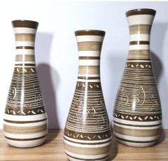 Trio de Vasos Decorativos tamanho médio