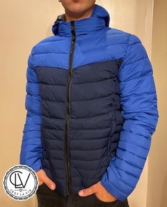 Campera Bicolor Azul