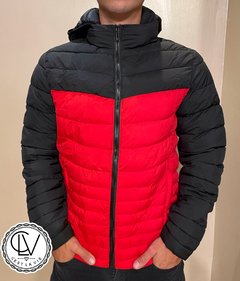 Campera Bicolor Roja - comprar online