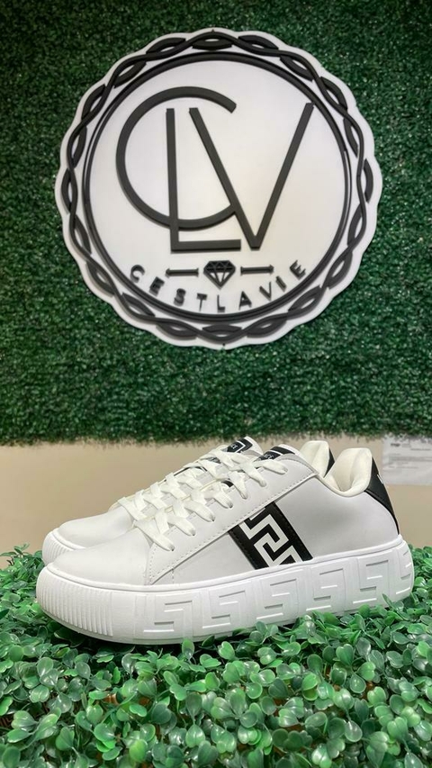 Zapatilla Versace Logo Blanca