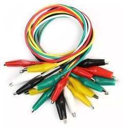 Cables cocodrilo 50cm Pack 10u