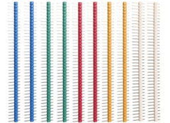 Tira 40 pines macho 2.54mm Varios Colores en internet