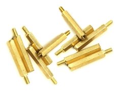 Pack X10 Separadores Hexagonales Bronce M3 30mm