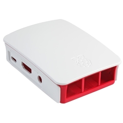 Gabinete Raspberry Pi 2b 3b 3b+ Original Blanco Y Rojo en internet