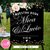 Lámina pizarra personalizada boda casamiento cartel bienvenida rosas vintage 01