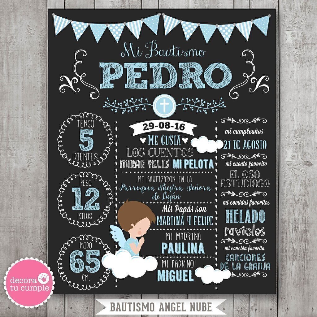Pizarra bebe 1 año sale