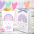 Kit imprimible personalizado arcoiris nórdico boho pastel LILA invitacion digital