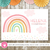 banner arcoiris nordico boho colores pastel digital personalizado fondo backdrop fiesta rainbow party