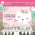 Banner imprimible personalizado para gatita flores rosa backdrop mesa dulce cumpleaños baby shower