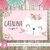 Banner imprimible personalizado para gatita flores rosa backdrop mesa dulce cumpleaños baby shower