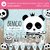 Banner imprimible personalizado para candybar osito panda celeste bebé