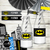 Kit Imprimible Batman black invitacion fiesta batman digital printable party batman decor