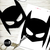 Kit Imprimible mascaras máscaras Batman black invitacion fiesta batman digital printable party batman decor