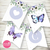 Kit imprimible flores y mariposas acuarela lila 2 - decora tu cumple