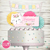 Kit imprimible Gatita Flores Pastel invitacion tarjeta digital adorno torta cake topper