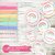 Kit imprimible personalizado cumpleaños fiesta arcoiris pastel glitter lluvia corazones amor candybar baby shower