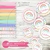 Kit imprimible personalizado arcoiris pastel glitter foto cumpleaños rainbow party
