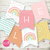 Kit imprimible personalizado arcoiris nordico pastel rosa en internet
