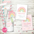 Kit imprimible personalizado arcoiris nordico pastel rosa - decora tu cumple