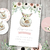 Kit Imprimible conejita flores acuarela invitacion digital tarjeta coneja conejas cake topper bunny