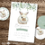 Kit Imprimible conejito acuarela invitacion digital bunny rabbit party printable cake topper conejitos botanico