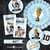 Kit imprimible Futbol Messi Argentina Mundial tarjeta invitacion digital adorno torta cake topper messi