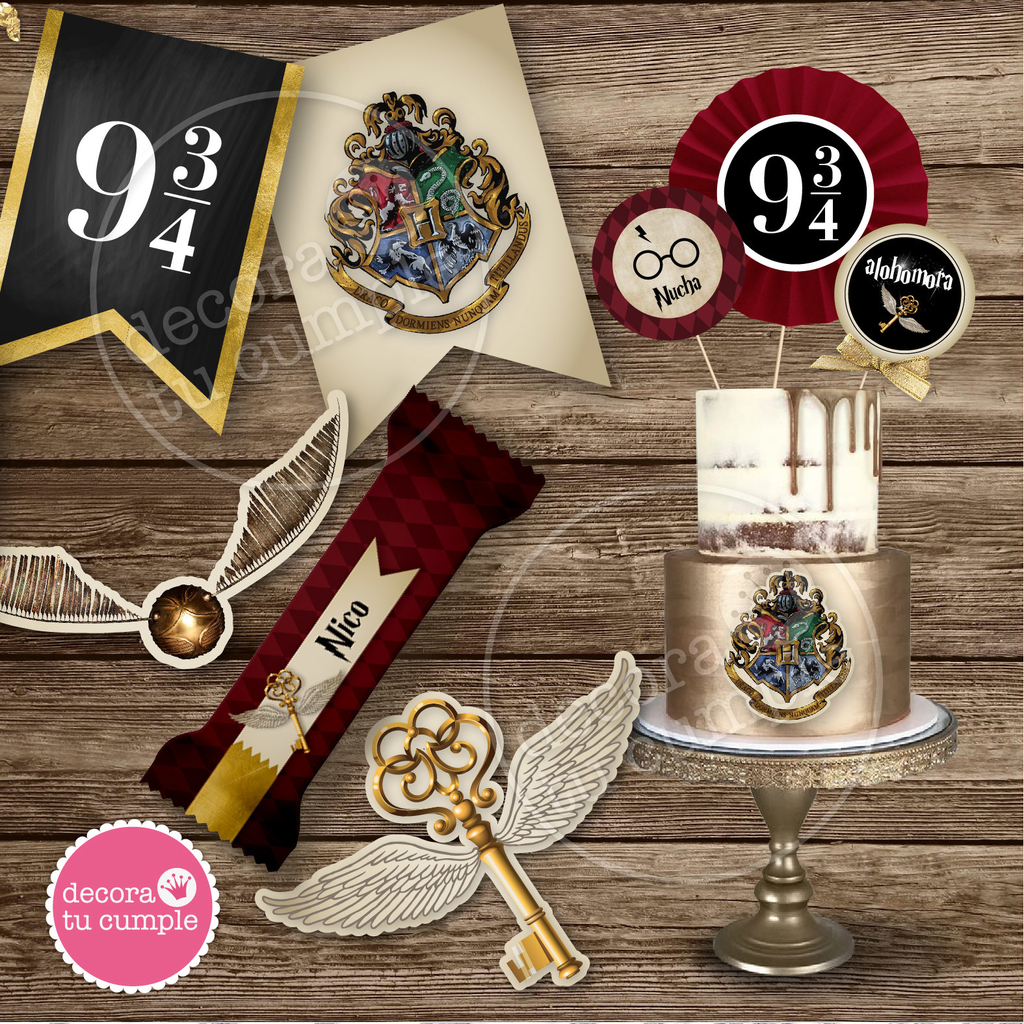 Kit imprimible para fiestas temática Harry Potter  Harry potter bday, Harry  potter birthday, Harry potter theme party