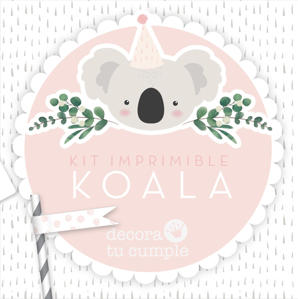 Pack cumple - Koala - Cuquina - Laminas personalizadas y natalicios