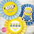 Kit Imprimible Minions cumpleaños invitacion digital adorno torta cake topper