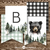 Kit imprimible osito oso black bosque acuarela animalitos del bosque invitacion digital woodland forest bear party gingham