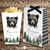 Kit imprimible osito oso black bosque acuarela animalitos del bosque invitacion digital woodland forest bear party gingham
