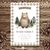 Kit imprimible osito bosque acuarela tarjeta cumpleaños invitacion digital cake topper oso woodland bear watercolor