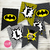 kit imprimible mini batman super heroes comic personalizado cumpleaños fiesta decoracion deco diy invitacion tarjeta