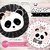 Kit imprimible panda party rosa 2 - tienda online