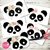 Máscaras antifaz imprimibles osita panda rosa digital cumpleaños panditas diy