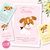 Kit imprimible perrita pastel rosa flores perritos cachorros beagle invitacion digital cumpleaños deco fiesta party printable puppy decor