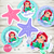 Kit Imprimible Sirenita Bebé Ariel Disney invitacion digital personalizado baby ariel mermaid party birthday party tags