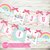 kit imprimible unicornio cumpleaños invitación digital personalizado arcoiris party unicorn 