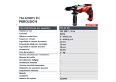 Taladro Percutor Eléctrico Einhell TE-ID 65 13mm 650w - comprar online