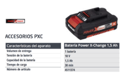 Bateria Ion Litio Einhell Power X-Change 18v 1,5 AH en internet