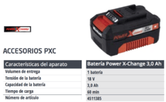 Bateria Ion Litio Einhell Power X-Change 18v 3,0 AH - comprar online