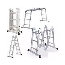 Escalera multiuso articulada 4x3 C/plataforma - comprar online