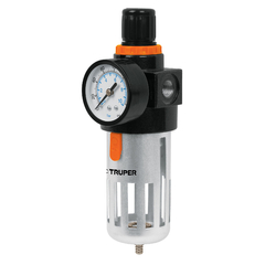 Filtro y regulador de presión de aire Truper cuerda 1/4 NPT 18238