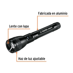 Linterna LED Truper recargable de aluminio 820 lm 16779 - comprar online