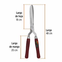 Tijera para poda Truper 48 cm forjada mangos de madera 18371