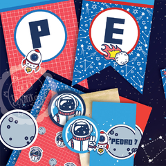 Kit imprimible Astronautas Espacio Planetas - comprar online