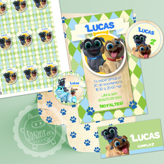 Kit imprimible Puppy dog pals varón