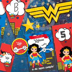 KIT IMPRIMIBLE Wonder Woman - comprar online