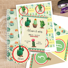 Kit imprimible Cactus para nene