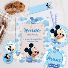 Kit imprimible Mickey Baby Disney